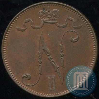 Фото 5 пенни 1910 года  