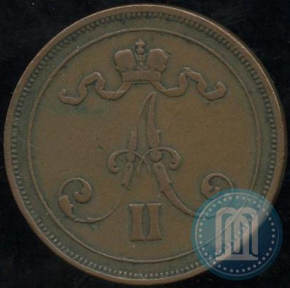 Picture 10 pennia 1875 year  