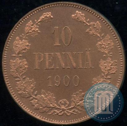 Фото 10 пенни 1900 года  