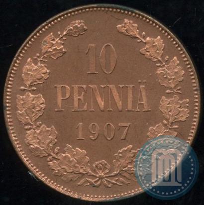 Фото 10 пенни 1907 года  