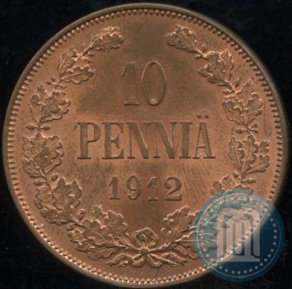 Фото 10 пенни 1912 года  