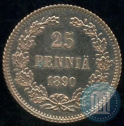 Фото 25 пенни 1890 года L 