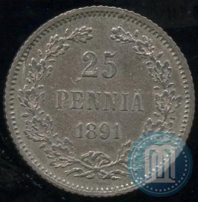 Фото 25 пенни 1891 года L 