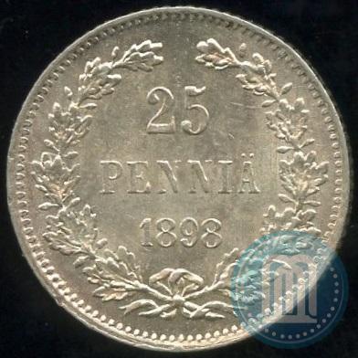 Picture 25 pennia 1898 year L 