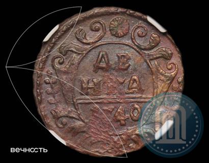 Фото Денга 1740 года  