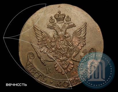 Фото 5 копеек 1782 года КМ 