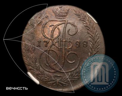 Фото 5 копеек 1788 года ЕМ 