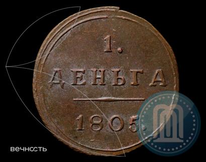 Picture Denga 1805 year КМ 