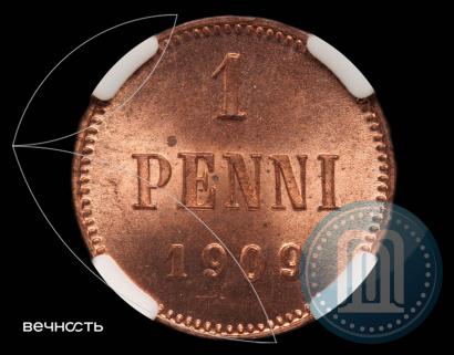 Picture 1 penni 1909 year  