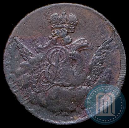 Picture 1 kopeck 1755 year  