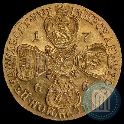 Фото 10 рублей 1766 года СПБ 