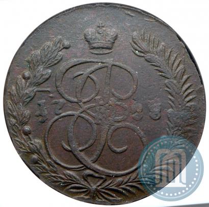 Picture 5 kopecks 1788 year ЕМ 