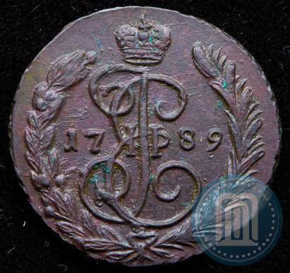 Picture 1 kopeck 1789 year ЕМ 