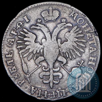 Фото 1 рубль 1719 года OK "Портрет в латах"