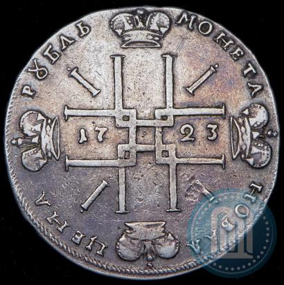 Фото 1 рубль 1723 года OK "Портрет в горностаевой мантии"