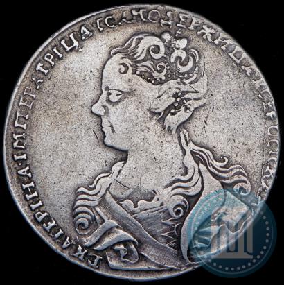 Фото 1 рубль 1726 года  "Московский тип, портрет влево"