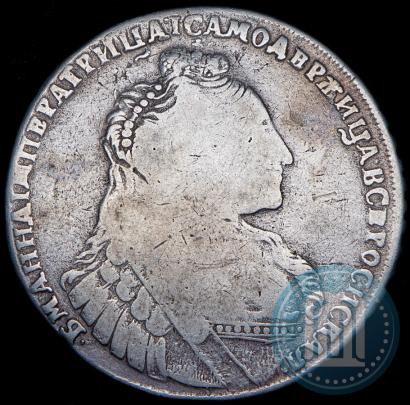 Фото 1 рубль 1737 года  "Тип 1735 года"