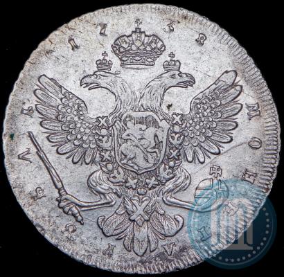 Фото 1 рубль 1738 года СПБ "Петербургский тип"