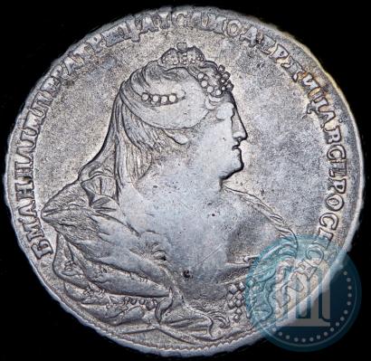 Фото 1 рубль 1739 года  "Московский тип"
