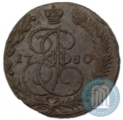 Picture 5 kopecks 1780 year ЕМ 