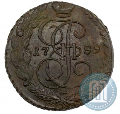 Picture 5 kopecks 1789 year ЕМ 
