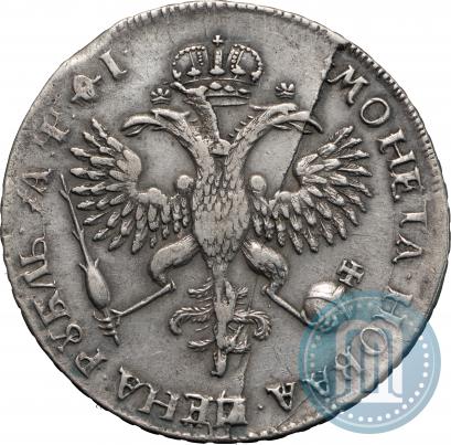 Фото 1 рубль 1719 года OK "Портрет в латах"