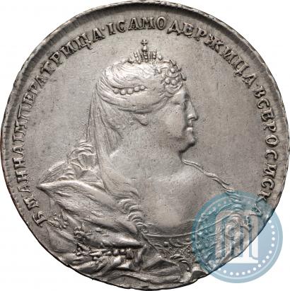 Picture 1 rouble 1737 year  "Moscow type"
