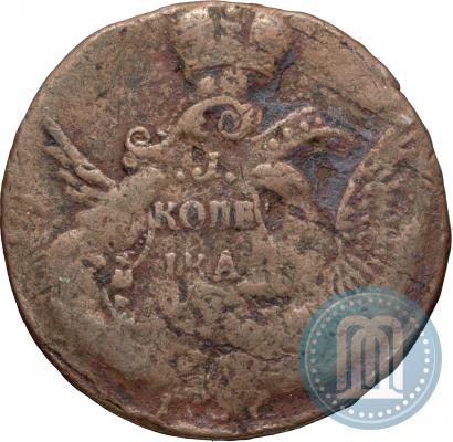 Picture 1 kopeck 1757 year  