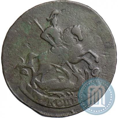 Picture 2 kopecks 1757 year  "Nominal under St. George"