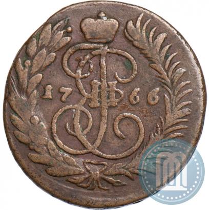Фото 2 копейки 1766 года ММ 