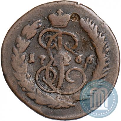 Фото 1 копейка 1766 года ММ 