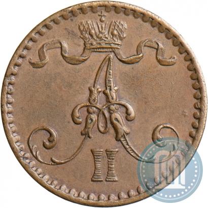 Фото 1 пенни 1867 года  