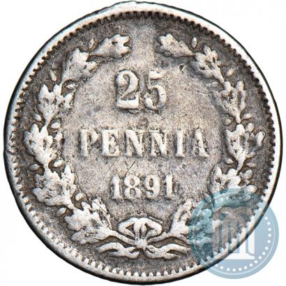 Фото 25 пенни 1891 года L 