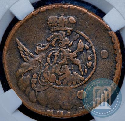 Фото 1 копейка 1755 года ММД 