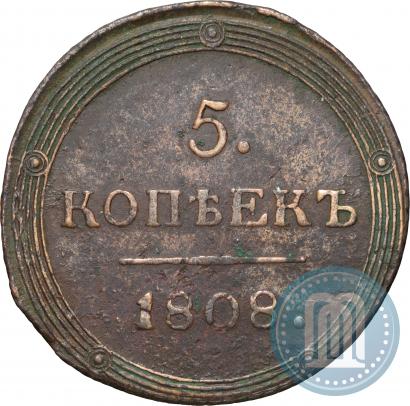 Picture 5 kopecks 1808 year КМ 