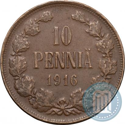 Фото 10 пенни 1916 года  