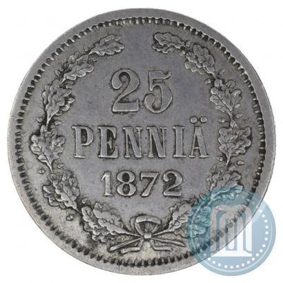 Picture 25 pennia 1872 year S 