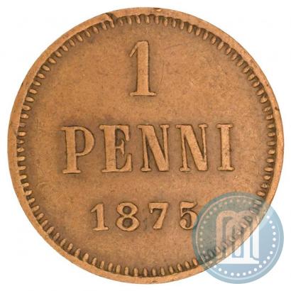 Picture 1 penni 1875 year  