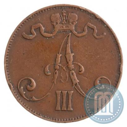 Picture 5 pennia 1888 year  
