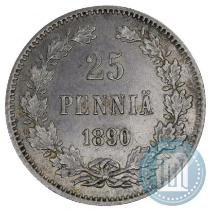 Picture 25 pennia 1890 year L 
