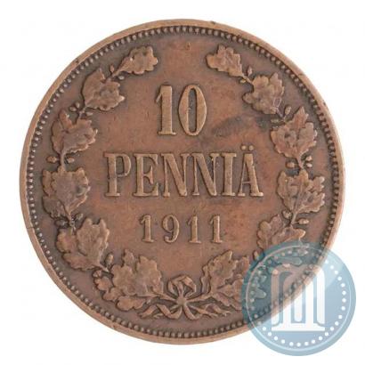 Фото 10 пенни 1911 года  