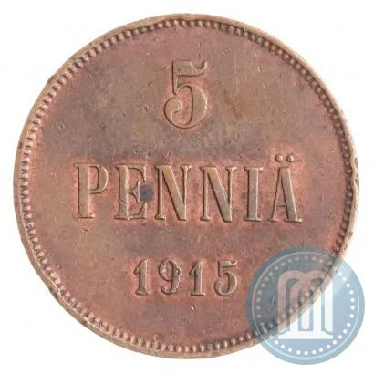 Picture 5 pennia 1915 year  
