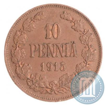 Picture 10 pennia 1915 year  
