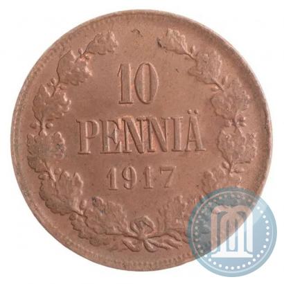 Picture 10 pennia 1917 year  