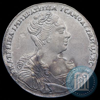 Picture 1 rouble 1727 year  "Moscow type, portrait turned to the right"
