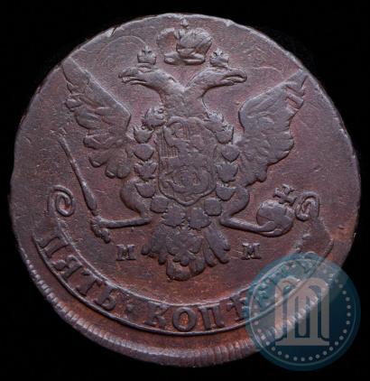 Picture 5 kopecks 1766 year ММ 