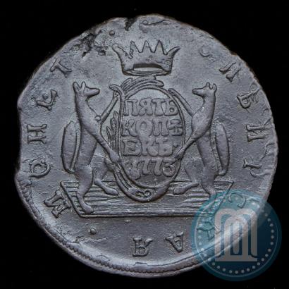 Picture 5 kopecks 1773 year КМ 