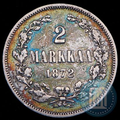 Picture 2 markkaa 1872 year S 
