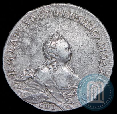 Picture 1 rouble 1754 year СПБ-ЯI "Portrait by Benjamin Scott"