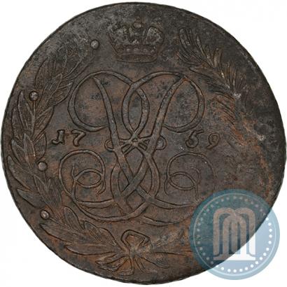 Фото 5 копеек 1759 года  
